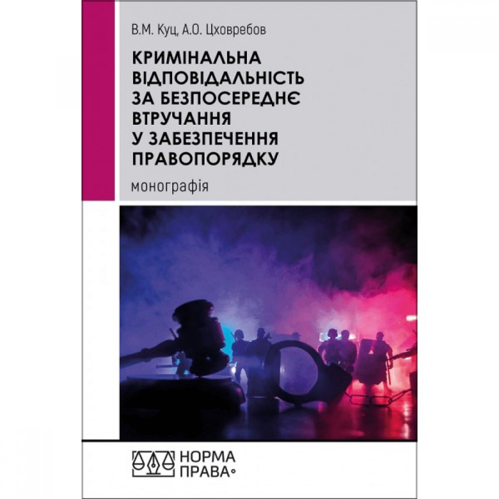 Кримінальна відповідальність за безпосереднє втручання у забезпечення правопорядку